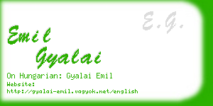 emil gyalai business card